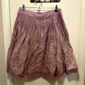 Lavender Talbots Skirt with Threaded Details